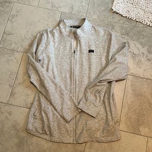 Grey soft full zip